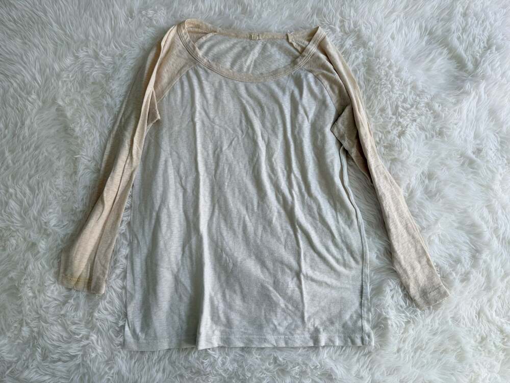 J.Crew Size M Long Sleeve Raglan Baseball Tee